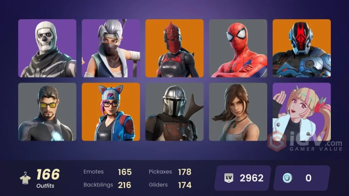 [PSN/XBOX/PC] 166 skins | OG STW | Paradigm (Reality-659) | Joey | Kado Thorne | Sentinel | Rox | The Origin | Nezumi | Kymera | Spire Assassin