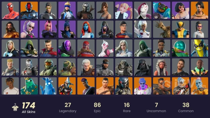 [PSN/XBOX/PC] 174 skins | Master Chief | Neo Versa | Championship Aura | Paradigm (Reality-659) | Joey | Kado Thorne | The Origin | Nezumi