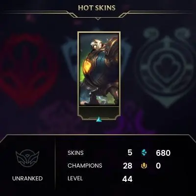 [EUW SERVER] Unranked Smurf Account ◈ UNRANKED ◈ lvl 30 + ◈10 Unranked Games NOT PLAYED ◈ FULL ACCESS ◈ EUROPE WEST ◈ 24/7 Live service