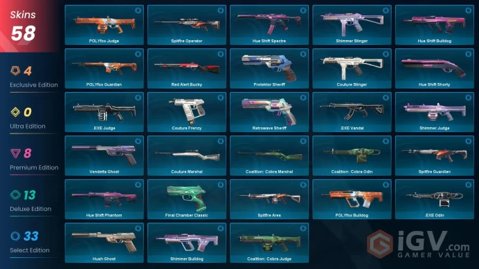 [Code 8605] Level 149 + 58 Skins / Europe / Very Cheap