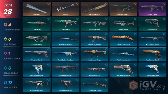 Eu West | Unranked | Equilibrium, Recon Butterfly, Reaver Vandal, Ruin Spectre | Changeable Mail | Instant Delivery | Lifetime Warranty | Secure