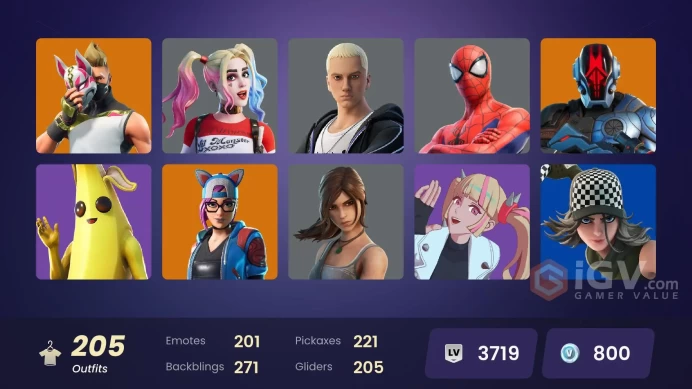[ALL PLATFORMS]-205 skins-239 pickaxes-200 emotes-204 gliders-Modena Icon-FULL ACCESS-