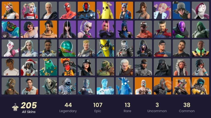 [ALL PLATFORMS]-205 skins-239 pickaxes-200 emotes-204 gliders-Modena Icon-FULL ACCESS-