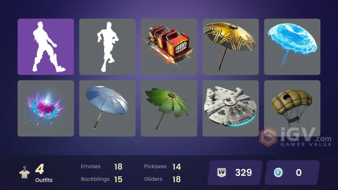 [PSN/XBOX/PC] 4 skins | Polar Peely | Lt. Evergreen | Wooly Warrior | Krisabelle | Arroyo Pack | The Sith | Turbo Ball! | Fishstick Janky