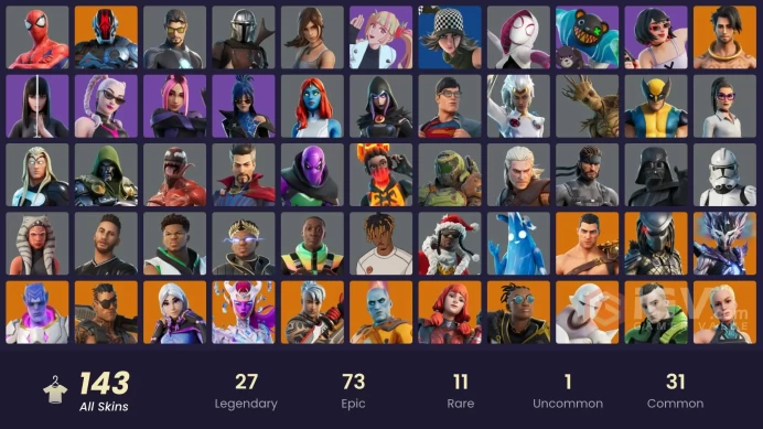 [PC/XBOX/PSN/SWITCH] 143 skins | Grind | Clutch | Xander | Redcap | Ascension Nezumi | Aurelian | Ronin (Cape) | Combat Elite | 4750 VB