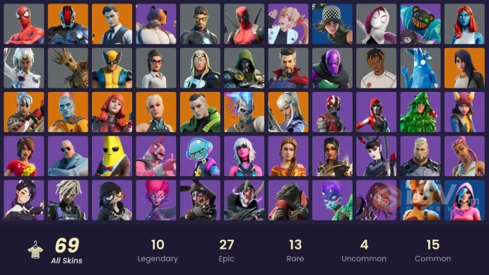 [PSN/XBOX/PC] 69 skins | Gold Midas | Gold Brutus | Gold Meowscles |Point Patroller|The Origin|The Foundation|Twyn|Paradigm (Reality-659) Mizuki