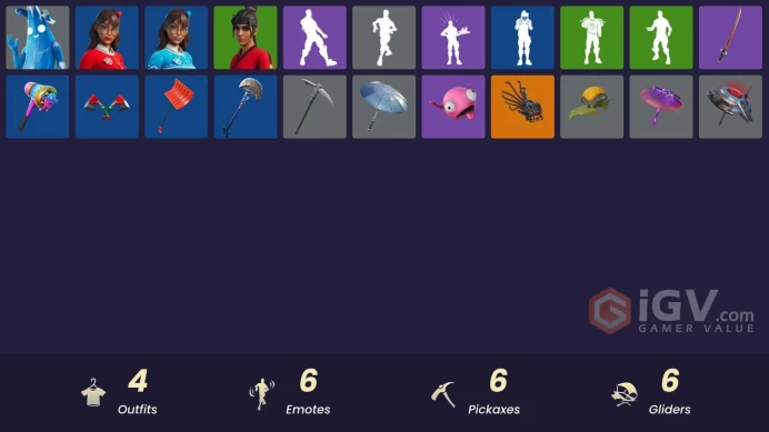 [PSN/XBOX/PC] 4 skins | Heron Stance Hero | Polar Peely | Krisabelle | Blizzabelle |Lil' Black Heart|The Bestiary Chest|Lunarios|Ancestral Bloom