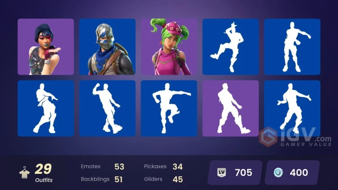 29 SKINS + SPARKLE SPECIALIST + AC/DC + FLOSS + TAKE THE L + MAKO + ROYALE KNIGHT + BLUE SQUIRE + STW OLD + MEGUMI FUSHIGURO