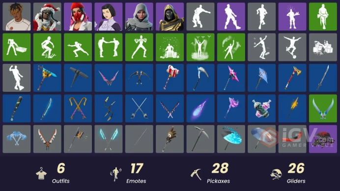 [PSN/XBOX/PC] 6 skins | Slayer Juice WRLD | Santa Dogg | Blitz Knight | Dupli-Kate | Vanguard Zadie | Yulejacket|Separatist Cape|The Soulful One