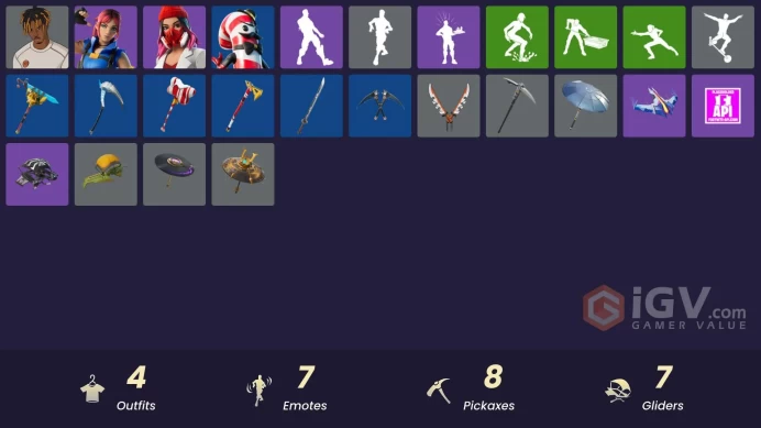 [PSN/XBOX/PC] 4 skins | Slayer Juice WRLD | Explorer Emilie|Yulejacket|Mr. Dappermint|999 Knives|Snoop's Holladizzle Bass|Greebles|Shadow Shroud