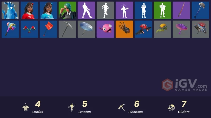 [PSN/XBOX/PC] 4 skins | Polar Peely | Blizzabelle | Krisabelle | Envoy|The Bestiary Chest|Lil' Black Heart|Ancestral Bloom|Mercurial|Clawz Retro