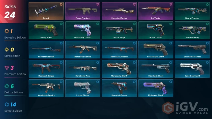 AP / BOUND-RECON PHANTOM-ONİ VANDAL-SOVEREIGN MARSHAL/ v25 UNRANKED / 25 AGENTS /EP9 ACT3 GOLD 1 / HİGH MMR/ INSTANT DELİVERY / CHANGEABLE MAİL