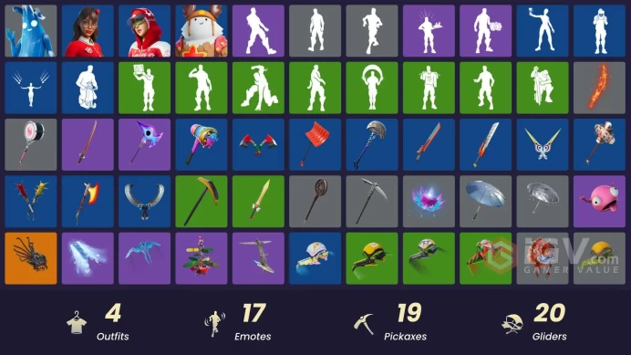 [PSN/XBOX/PC] 4 skins | Polar Peely | Krisabelle | Arctic Adeline | Sled Ready Guff | Lectro Guard Pack | Nemesis Box|Lunar Hyperjet|Arroyo Pack