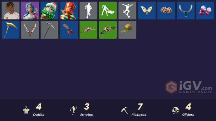[PSN/XBOX/PC] 4 skins | Slayer Juice WRLD | Katalina | Winterfest Bushranger | Holiday Boxy|Spectra Protector|999 Knives|Tri-Ooze Tank|Mercurial
