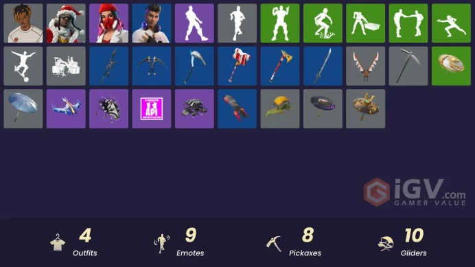 [PSN/XBOX/PC] 4 skins | Slayer Juice WRLD | Santa Dogg | Yulejacket | Chord Kahele | 999 Knives | That's Cold Jac! | Snoop's Holladizzle Bass