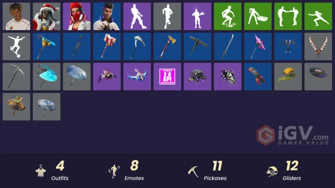 [PSN/XBOX/PC] 4 skins | Slayer Juice WRLD | Santa Dogg | Yulejacket | Chord Kahele | 999 Knives | That's Cold Jac! | Snoop's Holladizzle Bass