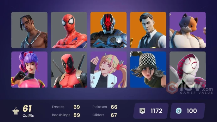 61 SKINS + TRAVIS SCOTT + DIAMOND JACK + GOLD MIDAS + HEAD BANGER + LAUGH IT UP + ASTRO JACK + AYIA + YELLOWJACKET + TUNE SQUAD LEBRON