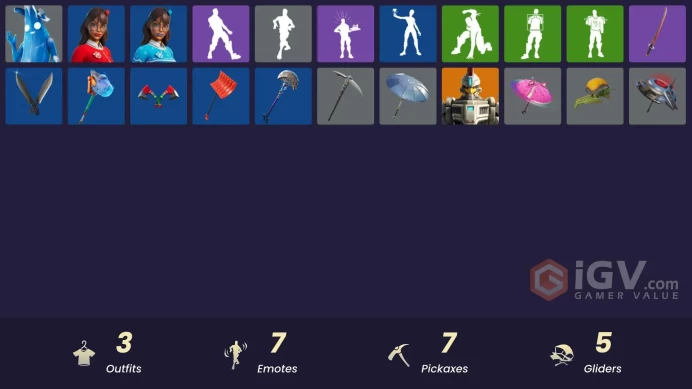 [PSN/XBOX/PC] 3 skins | Polar Peely | Krisabelle | Blizzabelle | Deep Dive | Ancestral Bloom | Beachcomber | Fishstick Janky | Clawz Retro