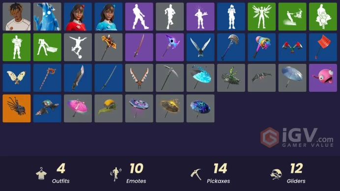 [PSN/XBOX/PC] 4 skins | Polar Peely | Slayer Juice WRLD | Blizzabelle|Krisabelle|Spectra Protector|Gwenpool's Katanas|999 Knives|Ancestral Bloom