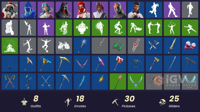 [PSN/XBOX/PC] 8 skins | Andromeda | Santa Dogg | Yulejacket | Burnoff | Iridia Vayne |Felina|Katalina|Chord Kahele|The Soulful One|Twin Blasters