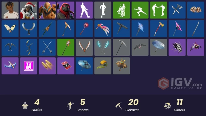 [PSN/XBOX/PC] 4 skins | Slayer Juice WRLD | Santa Dogg |Dark Doggo|Ultima Carver|Spectra Protector|Meowtooth Plush|Gwenpool's Katanas|999 Knives
