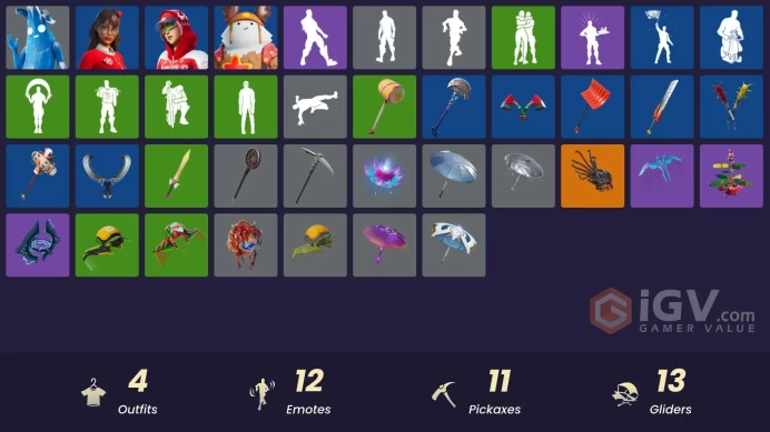 [PSN/XBOX/PC] 4 skins | Polar Peely | Sled Ready Guff | Arctic Adeline | Krisabelle|Lunar Hyperjet|Lil' Black Heart|Fa-la-la-Llama|Double Header