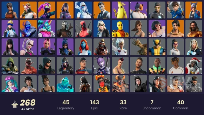[PC/PSN/XBOX] 256 skins | Renegade Raider| Neo Versa | Gold Brutus | Gold Meowscles | Gold Midas |  Leviathan Axe |M211