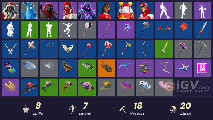 [PSN/XBOX/PC] 8 skins | Polar Peely | Santa Dogg | Yulejacket | Dark Doggo | Storm-Wild Raven | Arctic Adeline | Guff Gringle | Krisabelle