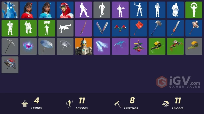 [PSN/XBOX/PC] 4 skins | Polar Peely | Arctic Adeline | Krisabelle | Blizzabelle | Lunar Hyperjet | Ffrosty | Ancestral Bloom | Fa-la-la-Llama