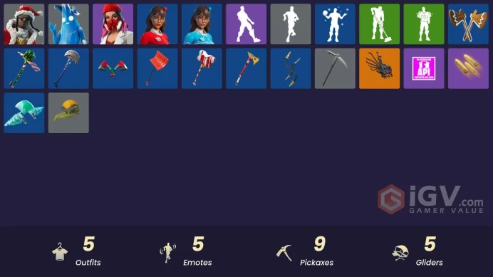 [PSN/XBOX/PC] 5 skins | Polar Peely | Santa Dogg | Yulejacket | Krisabelle|Blizzabelle|Snoop's Holladizzle Bass|That's Cold Jac!|Ancestral Bloom
