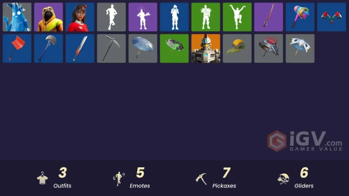 [PSN/XBOX/PC] 3 skins | Polar Peely | Doggo | Krisabelle | Ancestral Bloom | The Bestiary Chest | Twin Crossfire | Chow Down | Clawz Retro