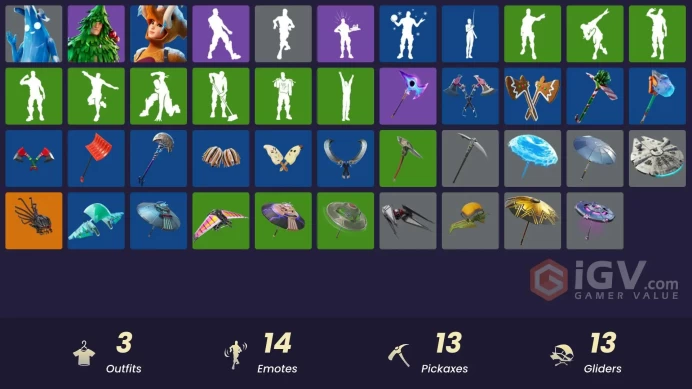 [PSN/XBOX/PC] 3 skins | Polar Peely | Lt. Evergreen | Wooly Warrior | Spectra Protector | Arroyo Pack | The Sith | Neon Wings | Ancestral Bloom