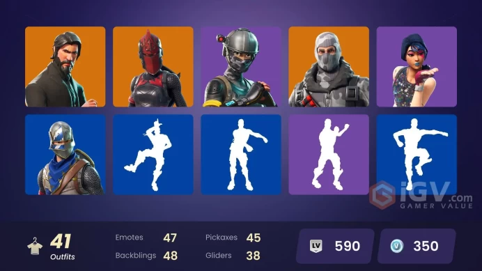 FA [PSN/XBOX/PC] - 41 skins | Sparkle Specialist | The Reaper | Blue Squire | Royale Knight | Elite Agent | Havoc | Sub Commander | Rex | 