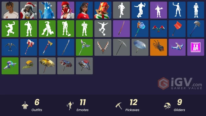 [PSN/XBOX/PC] 6 skins | Polar Peely | Slayer Juice WRLD | Santa Dogg | Yulejacket |Krisabelle|Holiday Boxy|999 Knives | Snoop's Holladizzle Bass