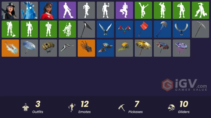 [PSN/XBOX/PC] 3 skins | Polar Peely | Ruby Shadows | Krisabelle | Arroyo Pack | Blackout Bag | Ancestral Bloom | 8-Ball Janky | Twin Crossfire