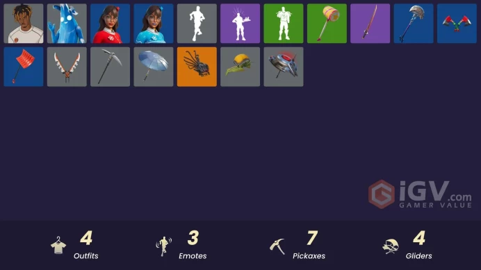 [PSN/XBOX/PC] 4 skins | Polar Peely | Slayer Juice WRLD | Blizzabelle | Krisabelle | 999 Knives | Ancestral Bloom | Clawz Retro | 999 Knives