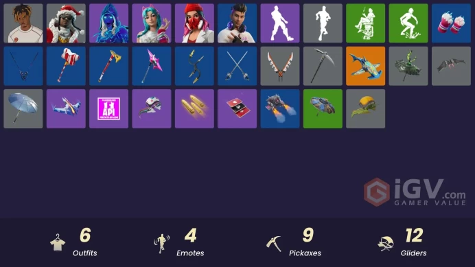 [PSN/XBOX/PC] 6 skins | Andromeda | Santa Dogg | Slayer Juice WRLD |Katalina|Yulejacket|Chord Kahele|Gwenpool's Katanas|Snoop's Holladizzle Bass