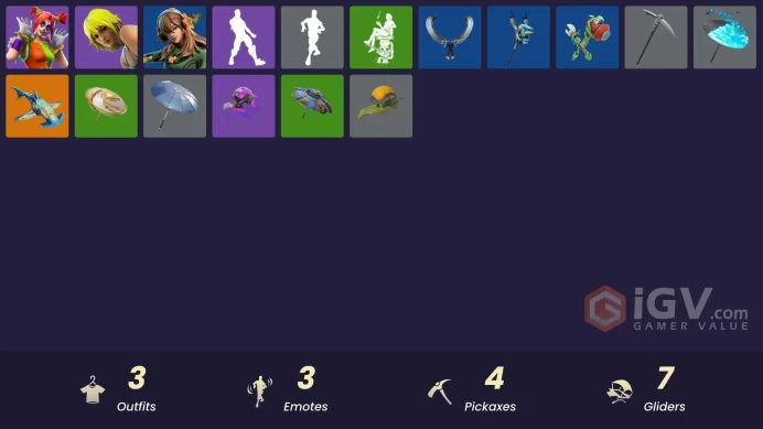[PSN/XBOX/PC] 3 skins | Peekaboo | Hana | PJ | Gwenpool's Katanas | Pip-Boy | Skull of Keleritas|Battle Balloon|Dromerunner's Trophy|Star Woofer
