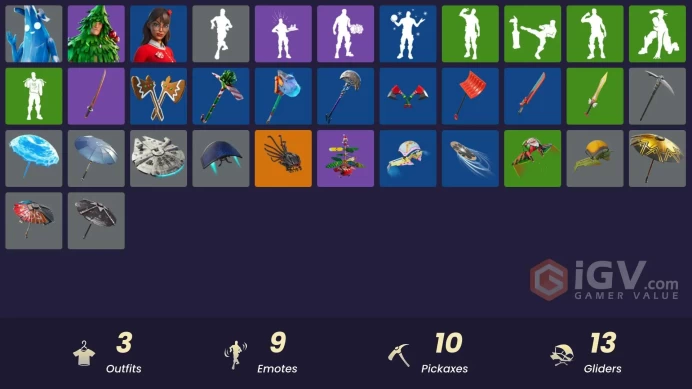 [PSN/XBOX/PC] 3 skins | Polar Peely | Lt. Evergreen | Krisabelle|Arroyo Pack|The Sith|Fishstick Janky|Twin Crossfire|Kata-Pack | Fa-la-la-Llama