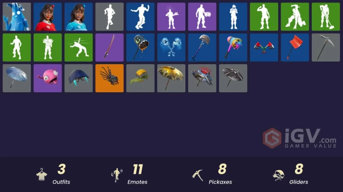 [PSN/XBOX/PC] 3 skins | Polar Peely | Blizzabelle | Krisabelle | Arroyo Pack | Fishstick Janky | The Bestiary Chest |Neon Wings|Bobo|Beachcomber