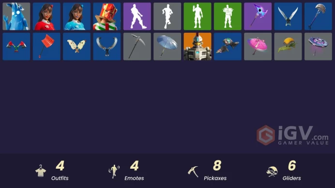 [PSN/XBOX/PC] 4 skins | Polar Peely | Holiday Boxy | Blizzabelle|Krisabelle|Nemesis Box|Spectra Protector|Fishstick Janky|8-Ball Janky|Kata-Pack