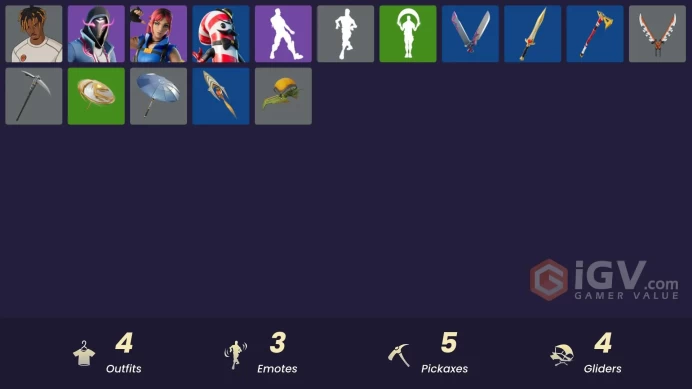 [PSN/XBOX/PC] 4 skins | Slayer Juice WRLD | Xander | Explorer Emilie | Mr. Dappermint | Cozy Conch | 999 Knives | That's Cold Jac! | Greebles