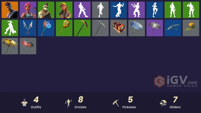 [PSN/XBOX/PC] 4 skins | Fade | Ocean | Armadillo | Aura | Arroyo Pack | Beachcomber | Clawz Retro | Goldy Lock | Tide Axes
