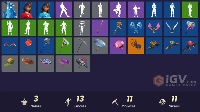 [PSN/XBOX/PC] 3 skins | Polar Peely | Krisabelle | Blizzabelle | Lil' Black Heart | Twin Crossfire | Fishstick Janky | 8-Ball Janky