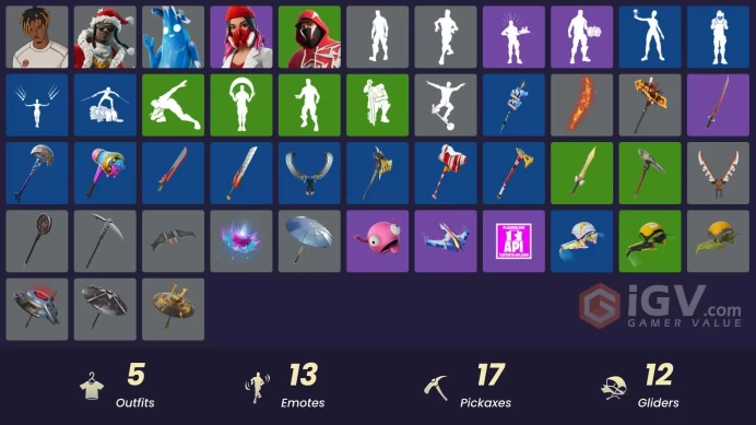 [PSN/XBOX/PC] 5 skins | Polar Peely | Santa Dogg | Slayer Juice WRLD | Yulejacket | Champion Stash'd | Gwenpool's Katanas