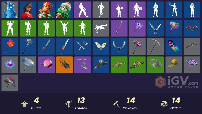 [PSN/XBOX/PC] 4 skins | Polar Peely | Krisabelle | Winterfest Bushranger | Holiday Boxy | Spectra Protector | Nemesis Box