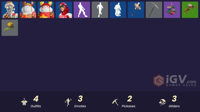 [PSN/XBOX/PC] 4 skins | Arctic Adeline | Sled Ready Guff | Guff Gringle | Blinky | Fa-la-la-Llama | Lunarios | Swirly Snowglobe | Clawz Retro