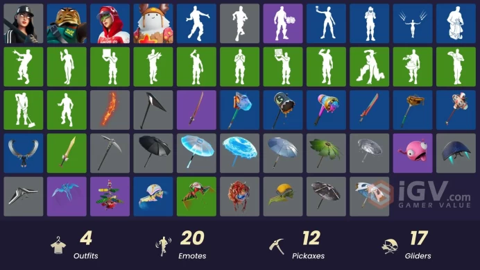 [PSN/XBOX/PC] 4 skins | Ruby Shadows | Major Mancake | Arctic Adeline | Sled Ready Guff | Gold Token | Lunar Hyperjet | Blackout Bag | Bobo