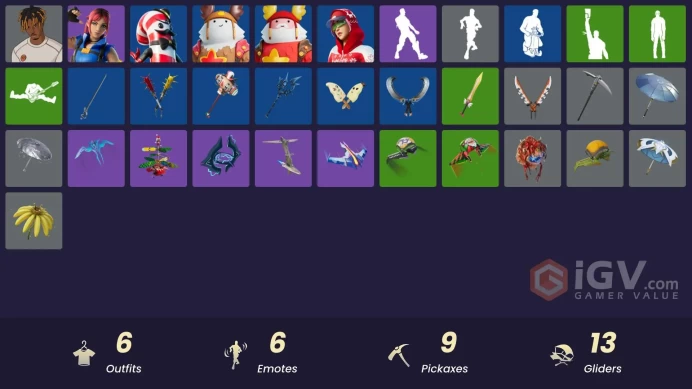 [PSN/XBOX/PC] 6 skins | Slayer Juice WRLD | Explorer Emilie | Guff Gringle | Mr. Dappermint | Arctic Adeline | Sled Ready Guff
