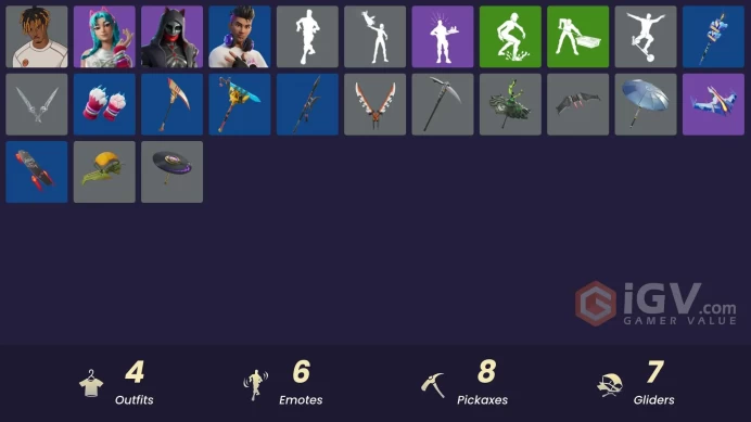 [PSN/XBOX/PC] 4 skins | Slayer Juice WRLD | Felina | Katalina | Chord Kahele | Meowtooth Plush | Gwenpool's Katanas